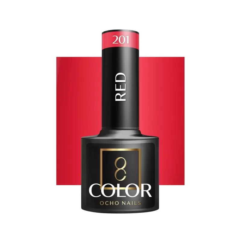 Röd 201 OCHO Nails 5g / nagellack 5ml Röd 201 OCHO Nails 5g / nagellack 5ml