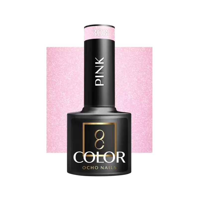 OCHO Nails Pink 303 UV gelio nagų lakas -5 g OCHO Nails Pink 303 UV gelio nagų lakas -5 g