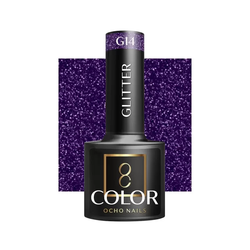OCHO Gwoździe Glitter Gel Gel Polski G14 / 5ml OCHO Gwoździe Glitter Gel Gel Polski G14 / 5ml
