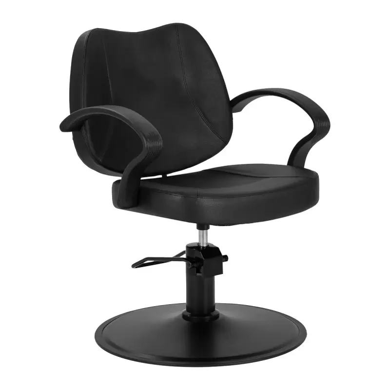 Kirpyklų kėdės plaukų sistema A055B, juoda Kirpyklų kėdės plaukų sistema A055B, juoda