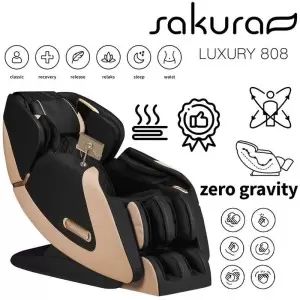 Masažni stol Sakura Luksuzni 808 Črna in bež