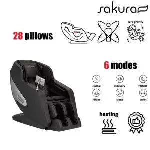Masāžas krēsls Sakura Comfort Plus 806, melns