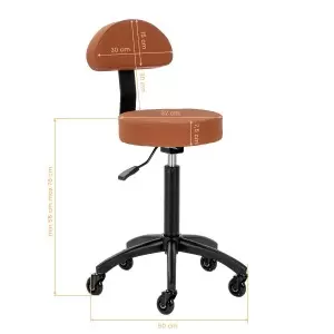 Kirpykla Gabbiano D026 Brown kėdė