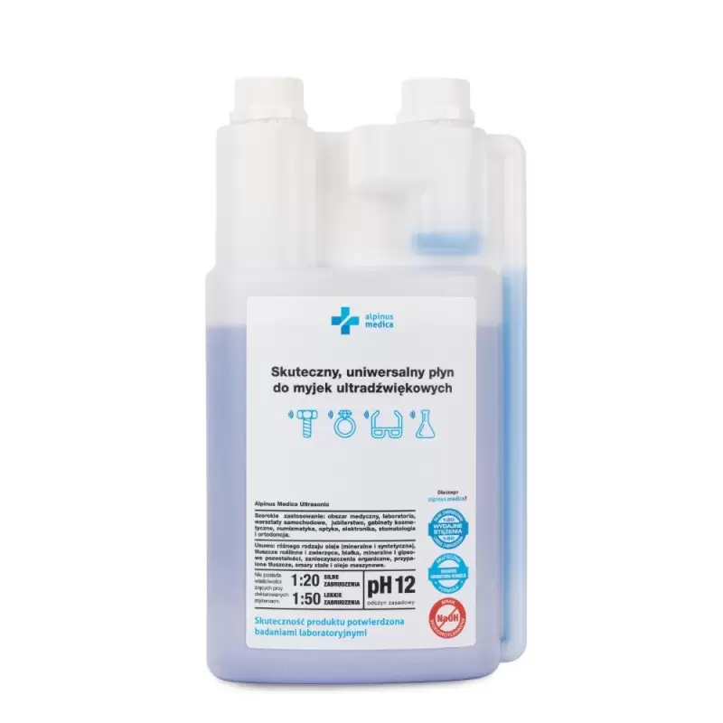 Skystis ultragarso valymui Alpinus Medica 1000 ml Skystis ultragarso valymui Alpinus Medica 1000 ml