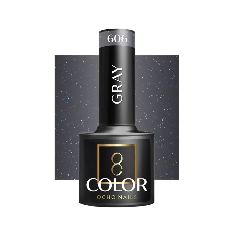 OCHO Nagai pilka 606 / Nagų lakas 5ml OCHO Nagai pilka 606 / Nagų lakas 5ml