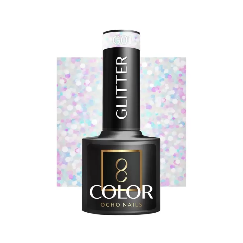 OCHO Nagai Glitter G01 / 5ml Nagų Lentras OCHO Nagai Glitter G01 / 5ml Nagų Lentras