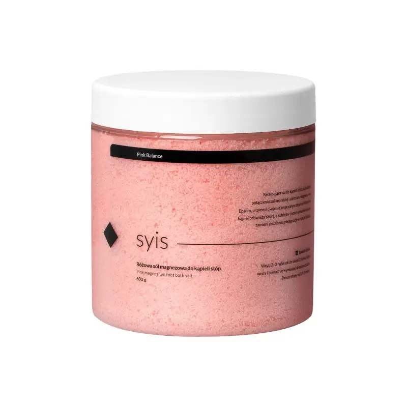 Syis Pink balance - Соль для ног с розовым магнием 600 г Syis Pink balance - Соль для ног с розовым магнием 600 г