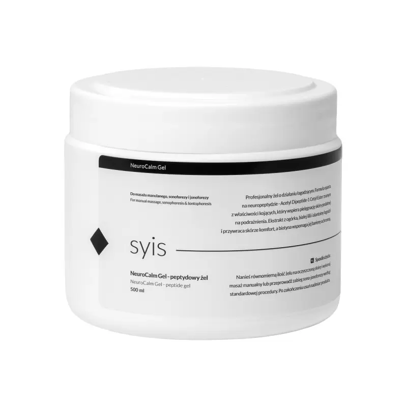 "Sys Neurocalm Gel" - "Peptide Gel" rankiniam masažui, sonoforezei ir jonoforezei 500 ml "Sys Neurocalm Gel" - "Peptide Gel" rankiniam masažui, sonoforezei ir jonoforezei 500 ml