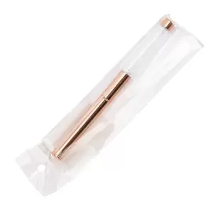 Золотистая гелевая кисточка Molly Nails с цирконами, овальная, Nr.: 6