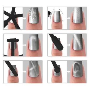 Gel-lak LED/UV Gel Polish Mrus_Cyrl Nails Cat Eye Metallic 215 8g