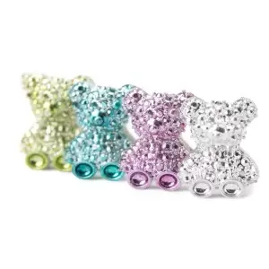 3D мишки-медведи Molly Nails для дизайна ногтей, микс цветов, 20 шт.