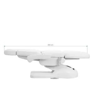 Косметическое кресло Azzurro Lux 3м с электроприводом и подогревом, белое