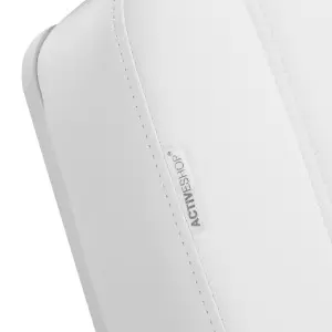 Косметическое кресло Azzurro Lux 4м электрическое, белое, с подставкой