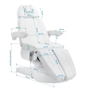 Elektros kosmetikos kėdė Azzurro LUX 3M PEDI WHITE