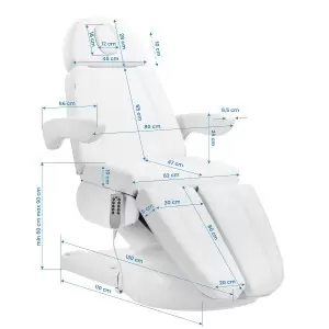 Электрическое косметическое кресло Azzurro Lux 5m белое