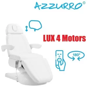 Kosmetinė kėdė Azzurro LUX 4M elektrinis, baltas, su stovu