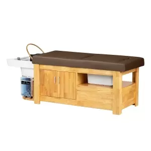 Zitkamer met eigen wasruimte Gabbiano Bali Head Spa Washing Lounge Brown