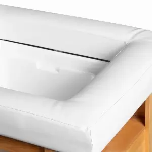 Profesionalus chaise poilsio kambarys su įmontuotu automobilio plovimo galvute SPA Bali, balta