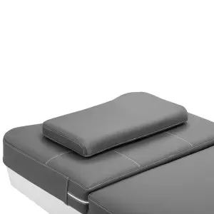 Profesionalus chaise poilsio kambarys su įmontuotu automobilio plovyklomis gabbiano galva SPA Bali, pilka