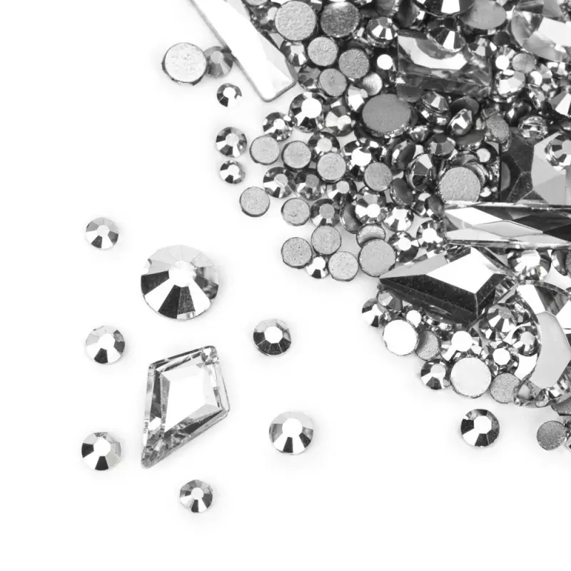 Sidabro rhinestones mišinys Molly Nails Molly Nagų dizainui 150 vnt. Sidabro rhinestones mišinys Molly Nails Molly Nagų dizainui 150 vnt.