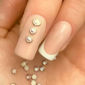 Украшения для ногтей Molly Nails Carousel с жемчугом, золото, около 150 штук
