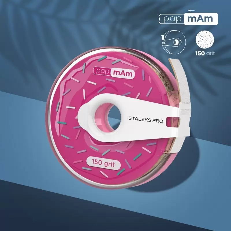 Keitimo juosta balta papmAm su klipa 150 grit STALEKS PRO EXPERT Keitimo juosta balta papmAm su klipa 150 grit STALEKS PRO EXPERT