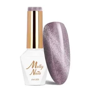 Гель лак Molly Nails Cat Eye Womanity Steel 8g - 448