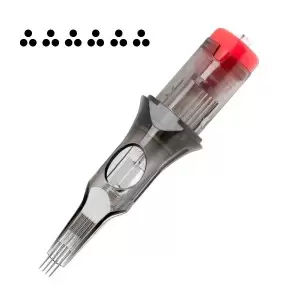 Картридж для татуировок El Cartel V2 - 6 InRow 0.30 3RLX Long Taper, 10 шт.