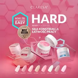 CLARESA HARD&EASY СТРОИТЕЛЬНЫЙ ГЕЛЬ ФРАНЦУЗСКИЙ РОЗОВЫЙ 12 г