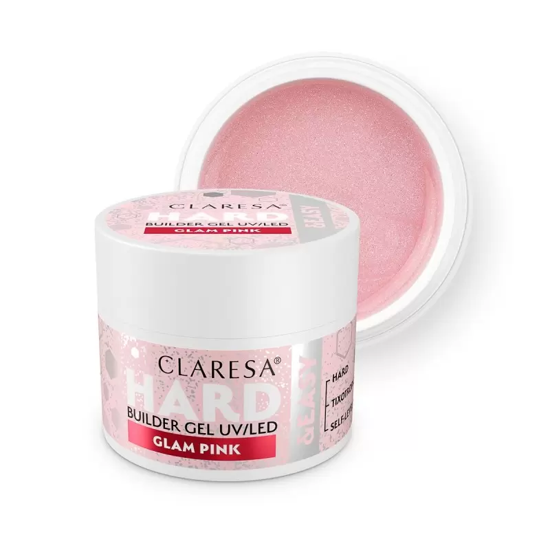 CLARESA HARD&EASY СТРОИТЕЛЬНЫЙ ГЕЛЬ GLAM PINK 45 г CLARESA HARD&EASY СТРОИТЕЛЬНЫЙ ГЕЛЬ GLAM PINK 45 г