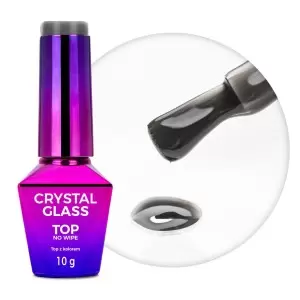 Top no wipe Crystal Glass Molly Nails Black 10g