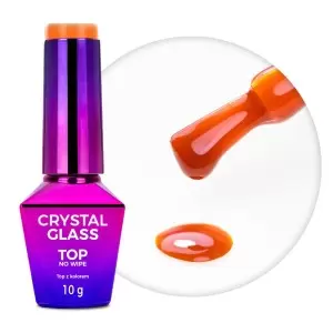 Top no wipe Crystal Glass Molly Nails Orange Pumpkin 10g