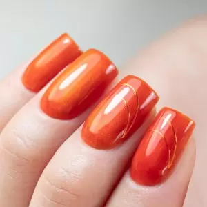 Top no wipe Crystal Glass Mrus_Cyrl Nails Orange Pumpkin 10g