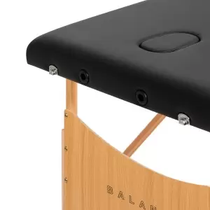 Массажный стол BALANCE складной деревянный 2-секционный черный