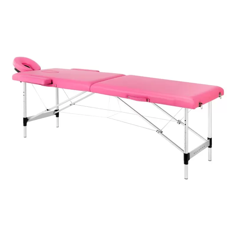 Masažo stalo lankstymo aliuminio balansas, 2 segmentai, rožiniai Masažo stalo lankstymo aliuminio balansas, 2 segmentai, rožiniai