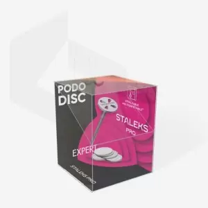Pedikiūro pagrindas Pagrindas "Staleks Pro Expert Pododisc Chs" su keičiamais failais 180 GRIT 10 mm (5 vnt.)