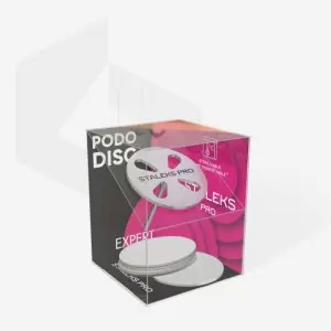 Pedikiūro pagrindas Pagrindas "Staleks Pro Expert Pododisc L" su keičiamais failais 180 Grit 25 mm (5 vnt.)