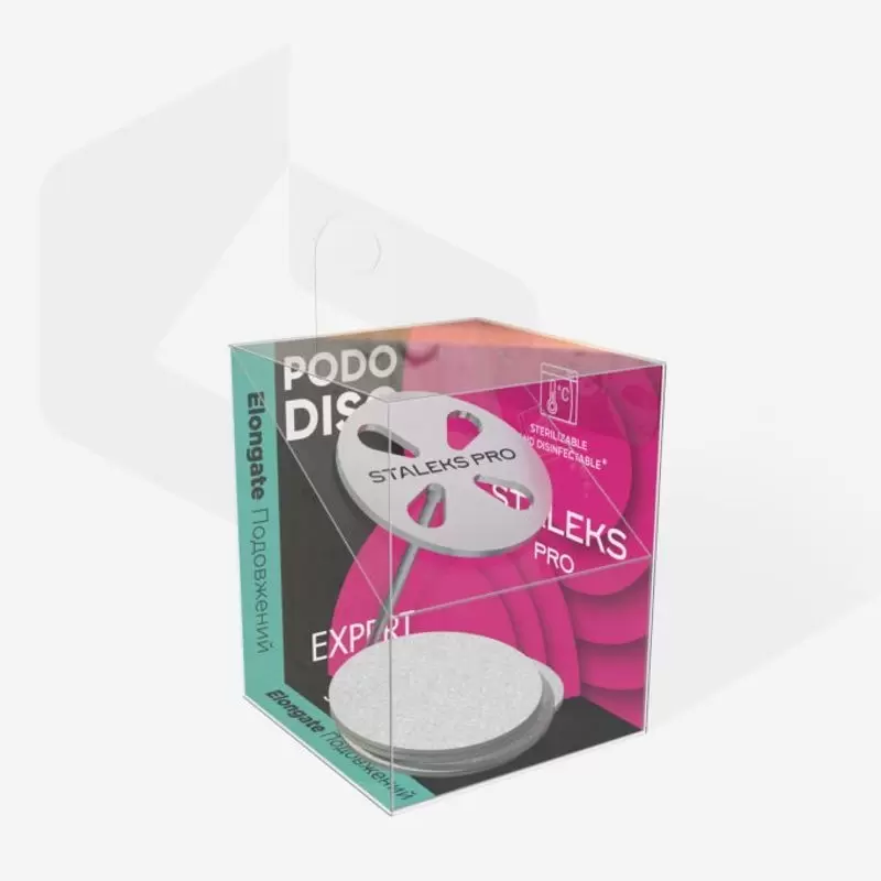 Pedikiūro pagrindas Pagrindas Papildomi "Staaleks Pro Expert Pododisc L" su keičiamais failais 180 Grit 25 mm (5 vnt.)