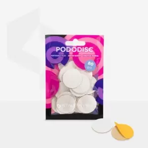 Сменные файлы белые для педикюрного диска 80 грит STALEKS PRO EXPERT PODODISC L 50 шт