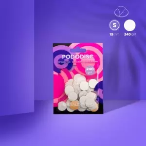 Keičiami failai balti pedikiūro disko 240 Grit staleks pro ekspertas PODODISC S 50 vnt