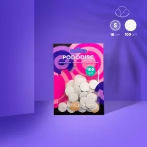 Keičiamieji failai balti for pedikiūro diskų 100 "Staleks Pro Expert Pododisc S 50 vnt