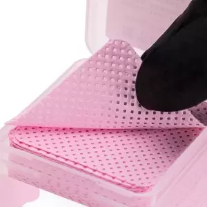 Перфорированные, непылящиеся подушечки, розовые, коробка 5х5 см, 200 шт.