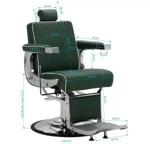 Gabbiano Visionerio kėdė, Chrome Rama Green.