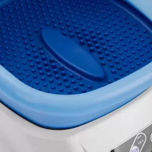 Dušo padėklas Azzurro Su masažuotoju ir juodu sunkvežimiu.