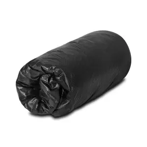 Ühekordselt kasutatav plastleht kummist bändiga, must