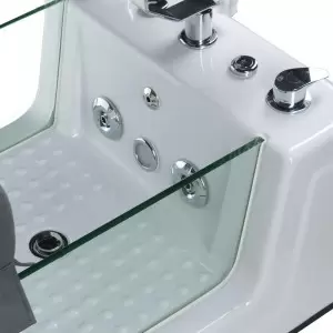 BR-2310 Серое кресло для педикюра с массажем