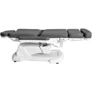 Электро косметическое кресло, 4 мотора поворотное, Flame Pro Beauty 686A серое