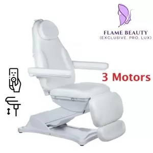 Электро косметологическое кресло Flame Beauty MODERN BD-8194, белое, 3 Мотора