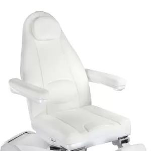 Электро косметологическое кресло Flame Pedi Max 672C белого цвета, 3 мотора