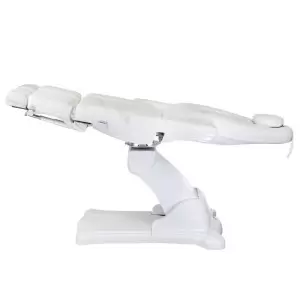 Электро косметологическое кресло Flame Pedi Max 672C белого цвета, 3 мотора